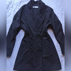 Zara Black Blazer Mini Dress